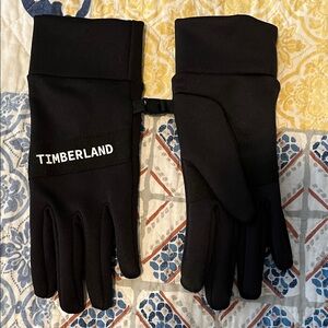 Timberland Black Logo Winter Touchscreen Gloves